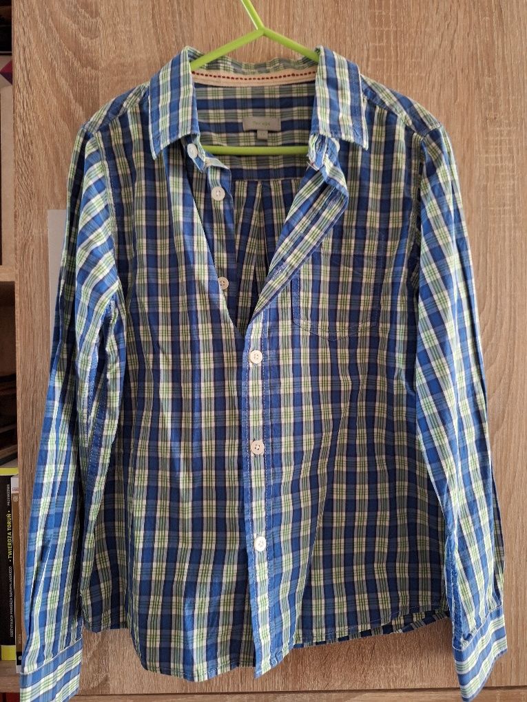 Koszula chłopięca w kratkę z długim rękawem Tex-Kids, 7–8 lat