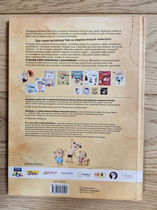 Książka z muchą świat zwiedzamy i opowiadamy Fefe