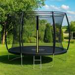 Trampolina ogrodowa premium duża 374 bezpieczna siatka mocna dzieci