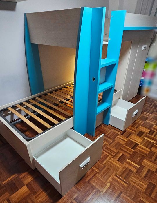 Beliche duplo criança 2 camas 90x190