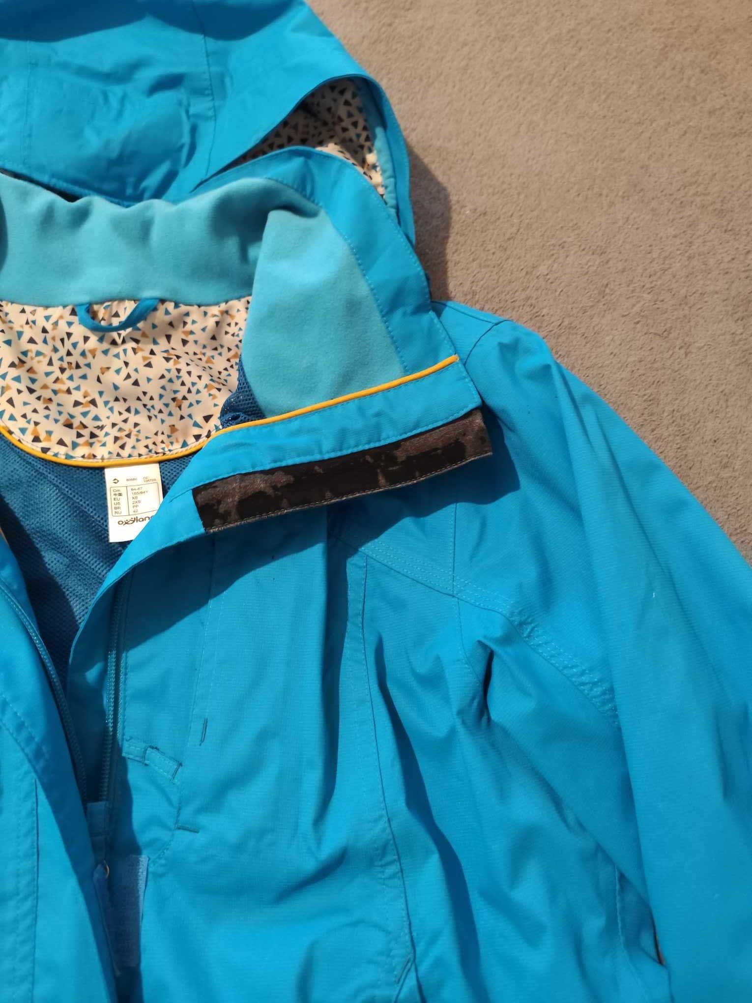Kurtka damska Quechua XS turkusowa