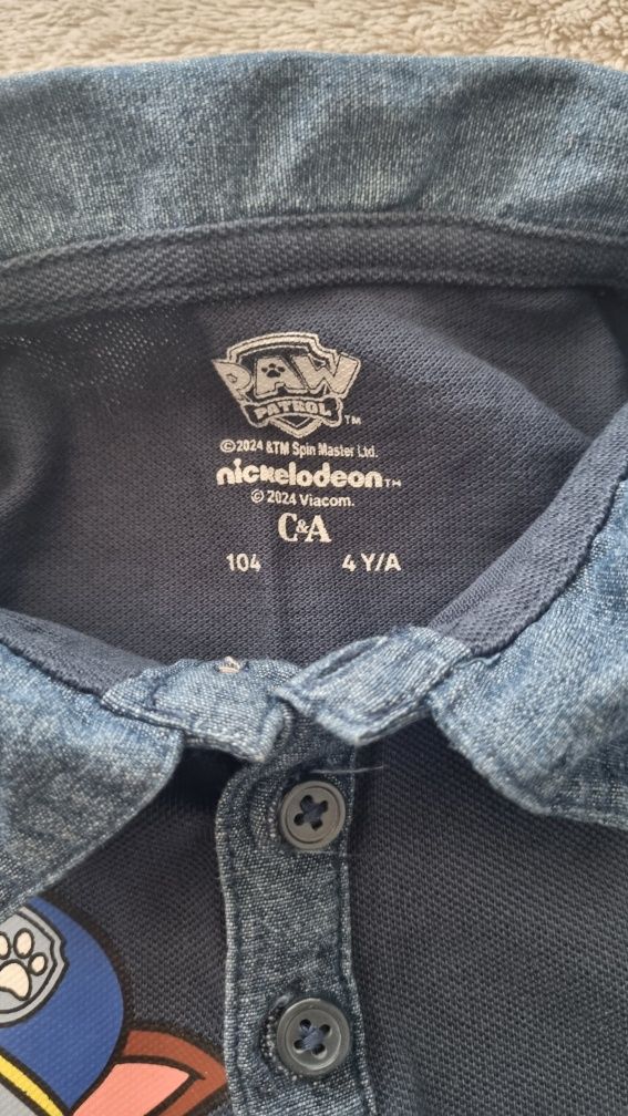 Zestaw chłopięcy Psi Patrol. Koszulka + spodenki. Jak nowy. C&A