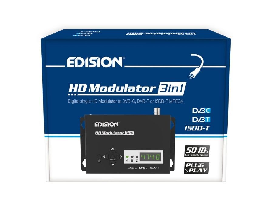 Promo:Modulador HDMI Edision 3in1 (dvb-t + dvb-c)