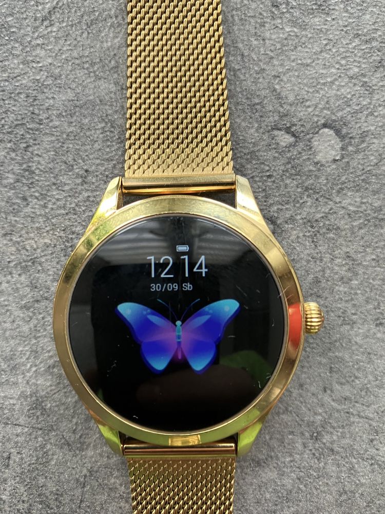 Smartwatch damski rubicon RNB37 złoty