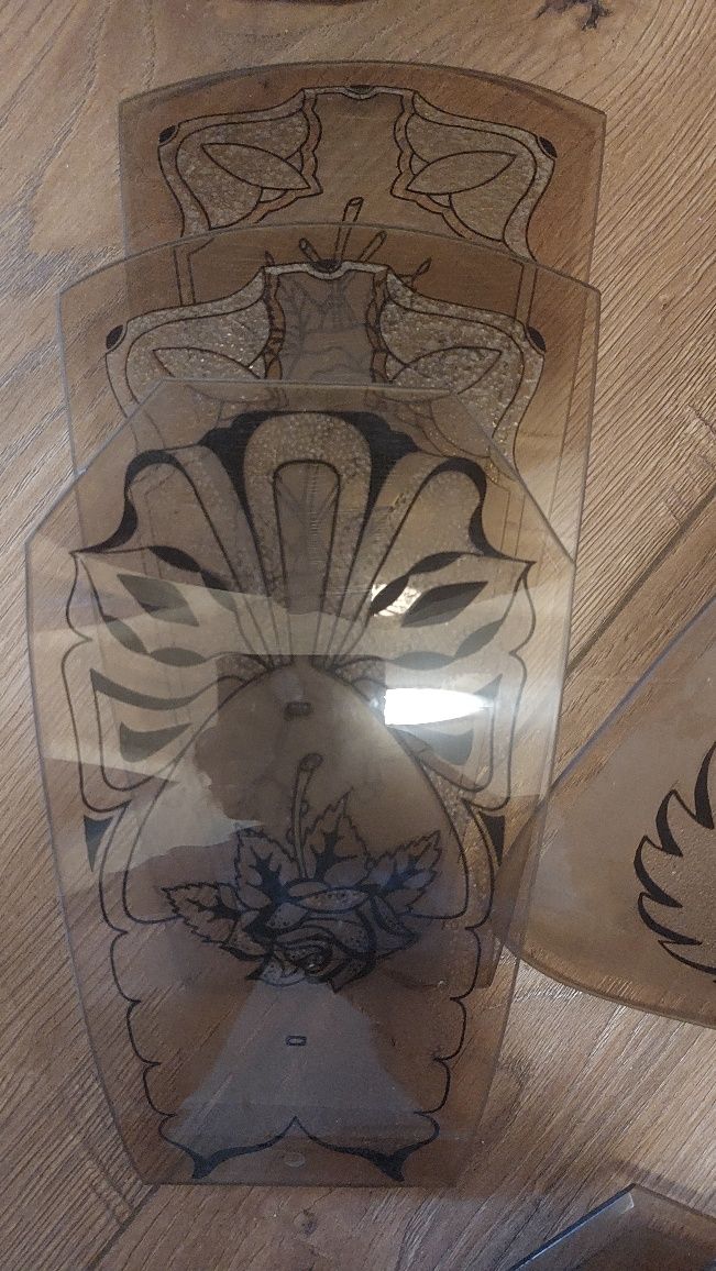 Szklane witrażowe klosze do lamp
