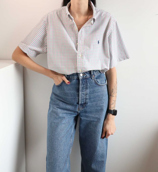 Bawełniana koszula Polo Ralph Lauren 100% bawełna XL