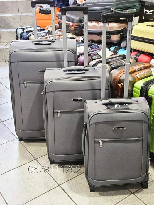 WINGS 1701 Польща на 2-х. кол валізи чемоданы ручна поклажа сумки