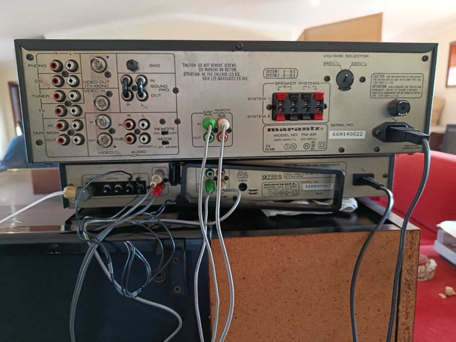 Amplificador Marantz PM451 + Tuner Marantz ST560 + Comando