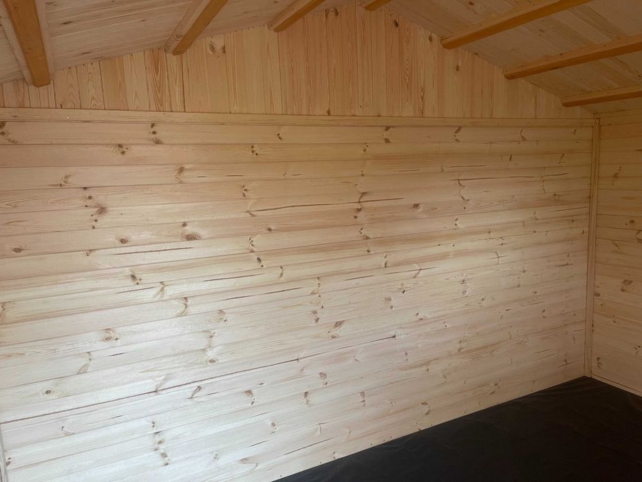 domek drewniany domki drewniane dom z drewna ocieplony 12 m2 WARBIT