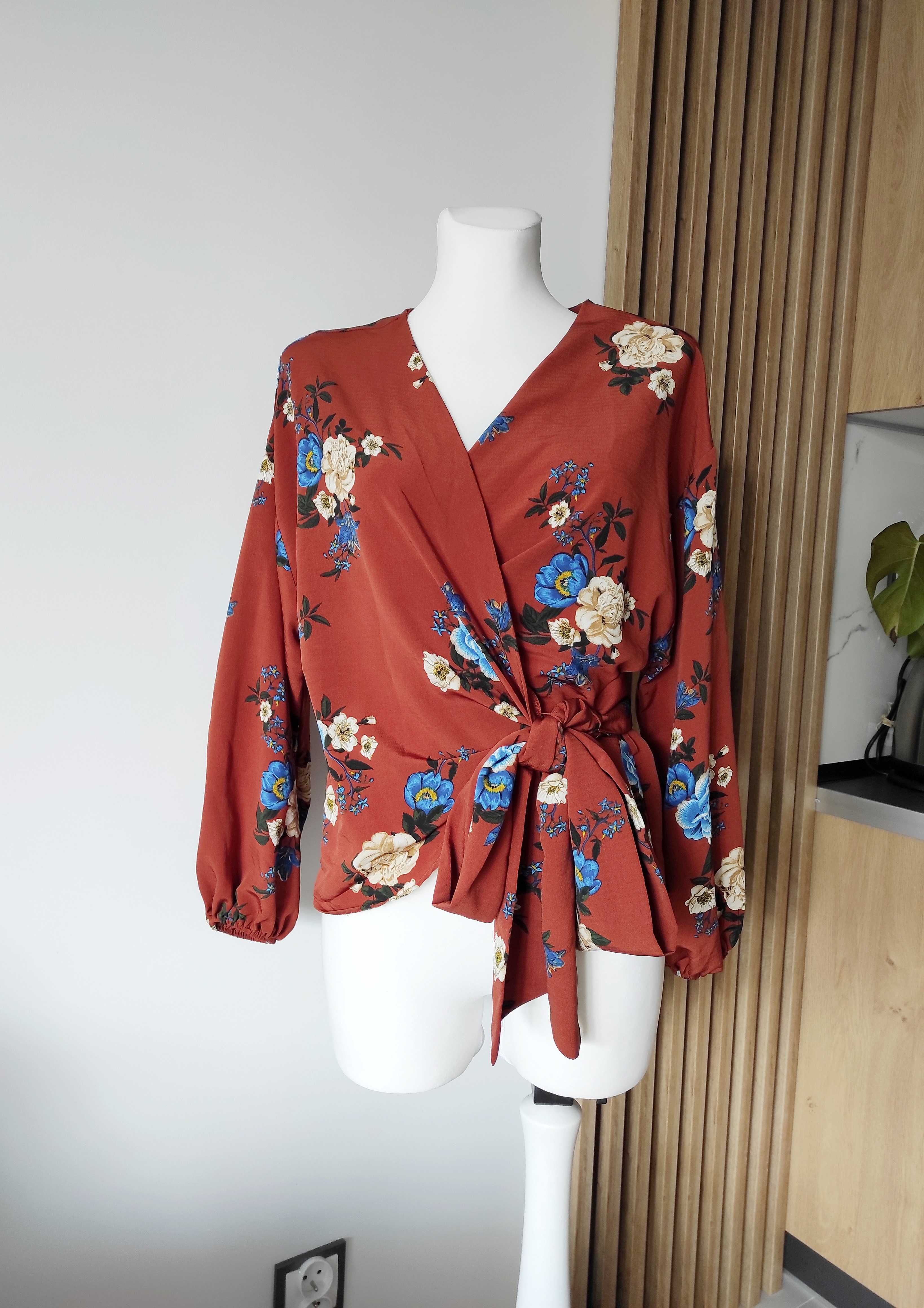 Bluzka koszula na długi rękaw wiązana kimono hit viral Primark L
