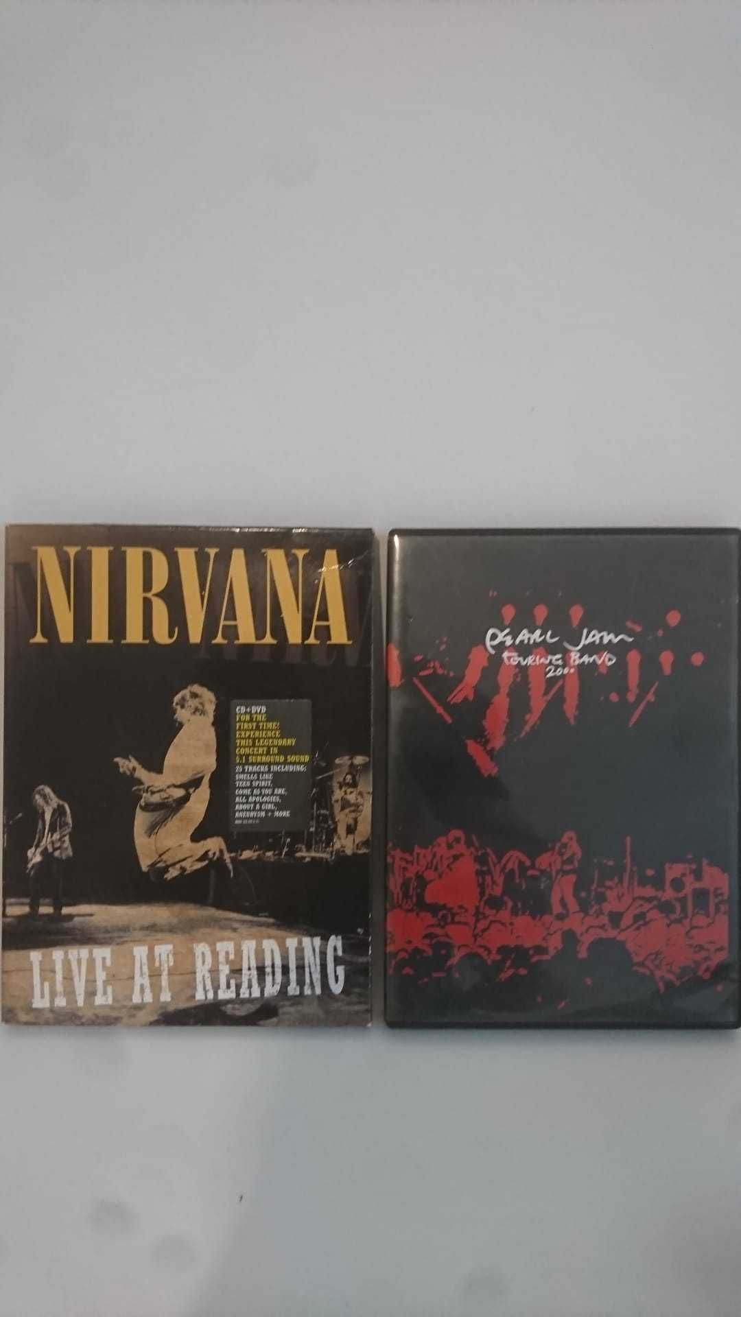 Edição especial DVD+CD dos Nirvana + DVD Pearl Jam live 2000