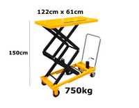 Wózek nożycowy stołowy podnośnikowy mobilny stół KRAFTMANN 150cm 750kg
