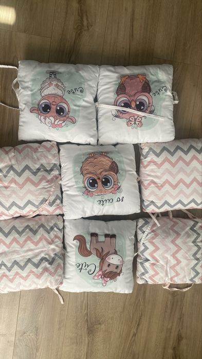 Бортики в дитяче ліжко, захист в ліжечко