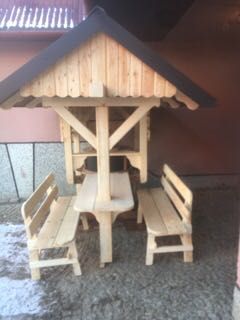 Domek, altana, dekoracja ogrodowa, żarna, unikatowa atrakcja ogrodowa