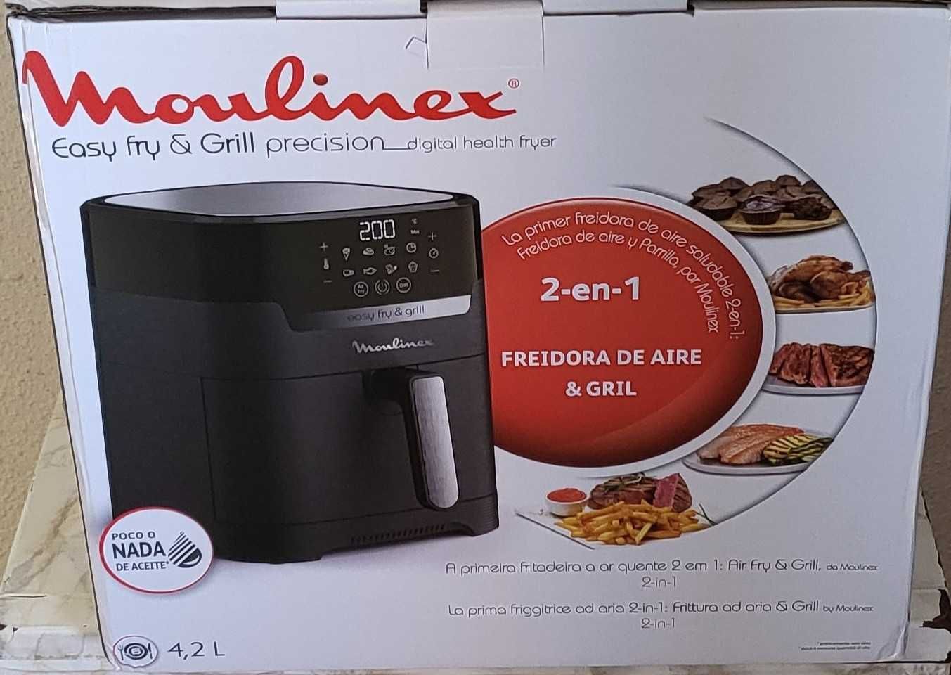 Fritadeira sem Óleo Moulinex Air Fryer Easy Fry & Grill EZ505810, Nova