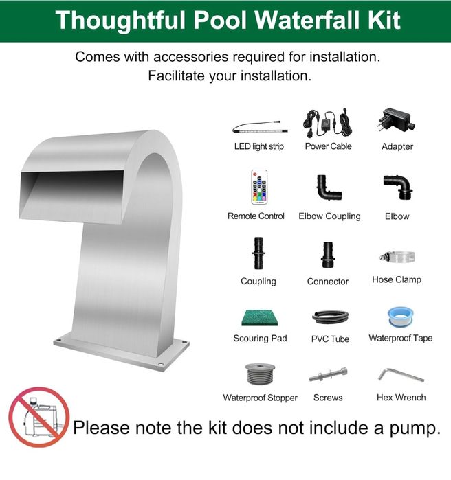 LONGRUN Kaskada fontanna basenowa