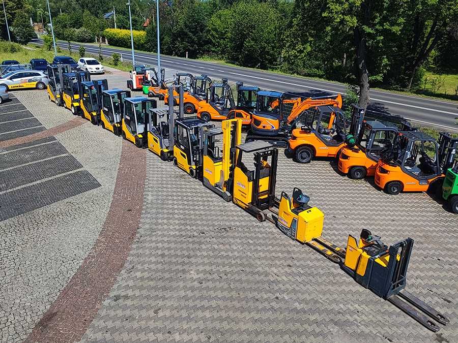 Wózek widłowy elektryczny Jungheinrich EFG316k duplex 3,3 m 2019