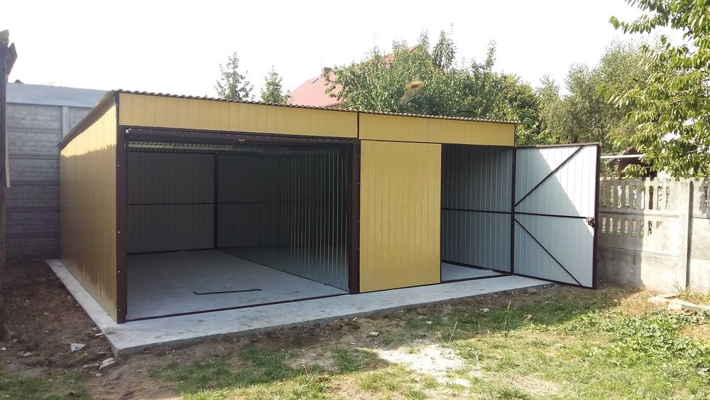 Garaż blaszak 3x5 Garaż blaszany Na budowe Garaż Producent 4x5 4x6 6x5