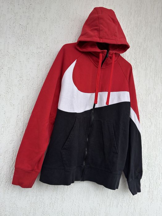 Чоловіча зіп кофта худі байка Nike NSW Big Swoosh Logo Свуш оригінал