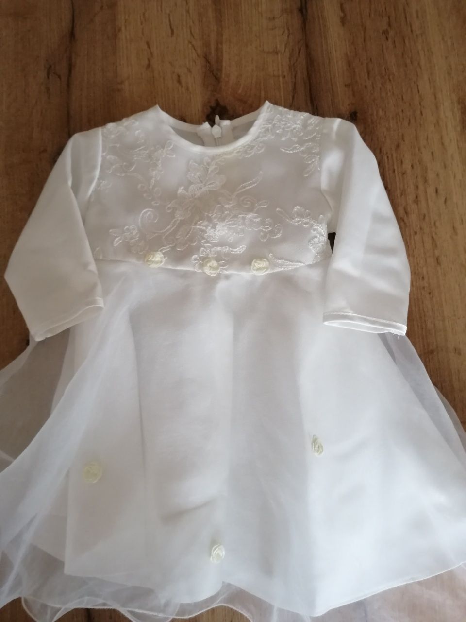 Sukienka biała/chrzest r. 62