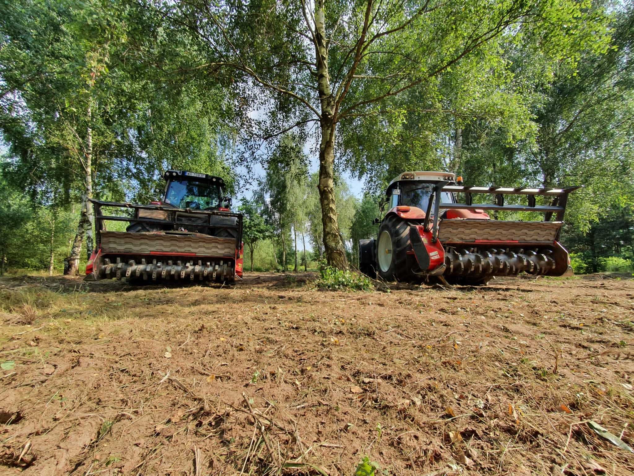 MULCZER LEŚNY oraz WGŁĘBNY wycinka drzew Czyszczenie działki PILAR //