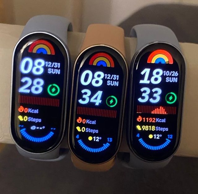 Фітнес-браслет Xiaomi Band 9 (чорні, блакитні, рожеві)