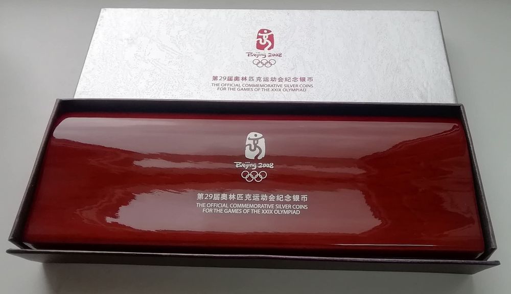 Китай набір 10 юань (4 шт.) 2008р. СРІБЛО. Пекін. Олімпійські ігри.