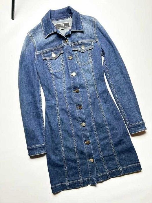 Жіноча джинсова сукня Elisabetta Franchi коротка спідниця розмір 40