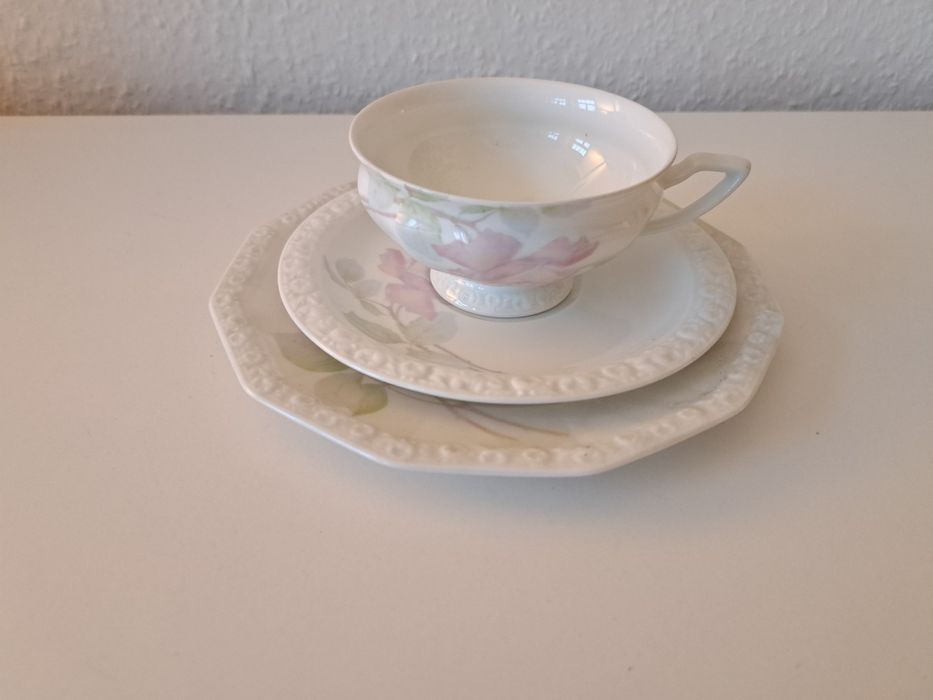 Trio Rosenthal, porcelana, unikalny wzór Rosenthal SELB-BAVARIA MARIA