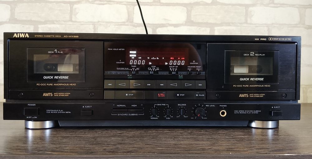 AIWA AD-WX888 ZU Stereo Cassette Deck 1989-1992