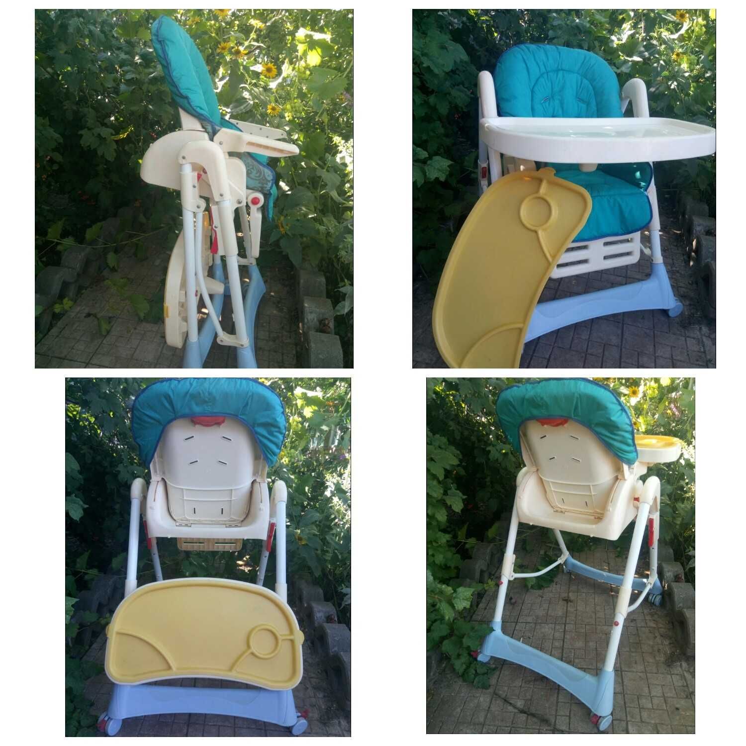 стілець стульчик крісло для годування Bambi та Chicco Polly Geoby