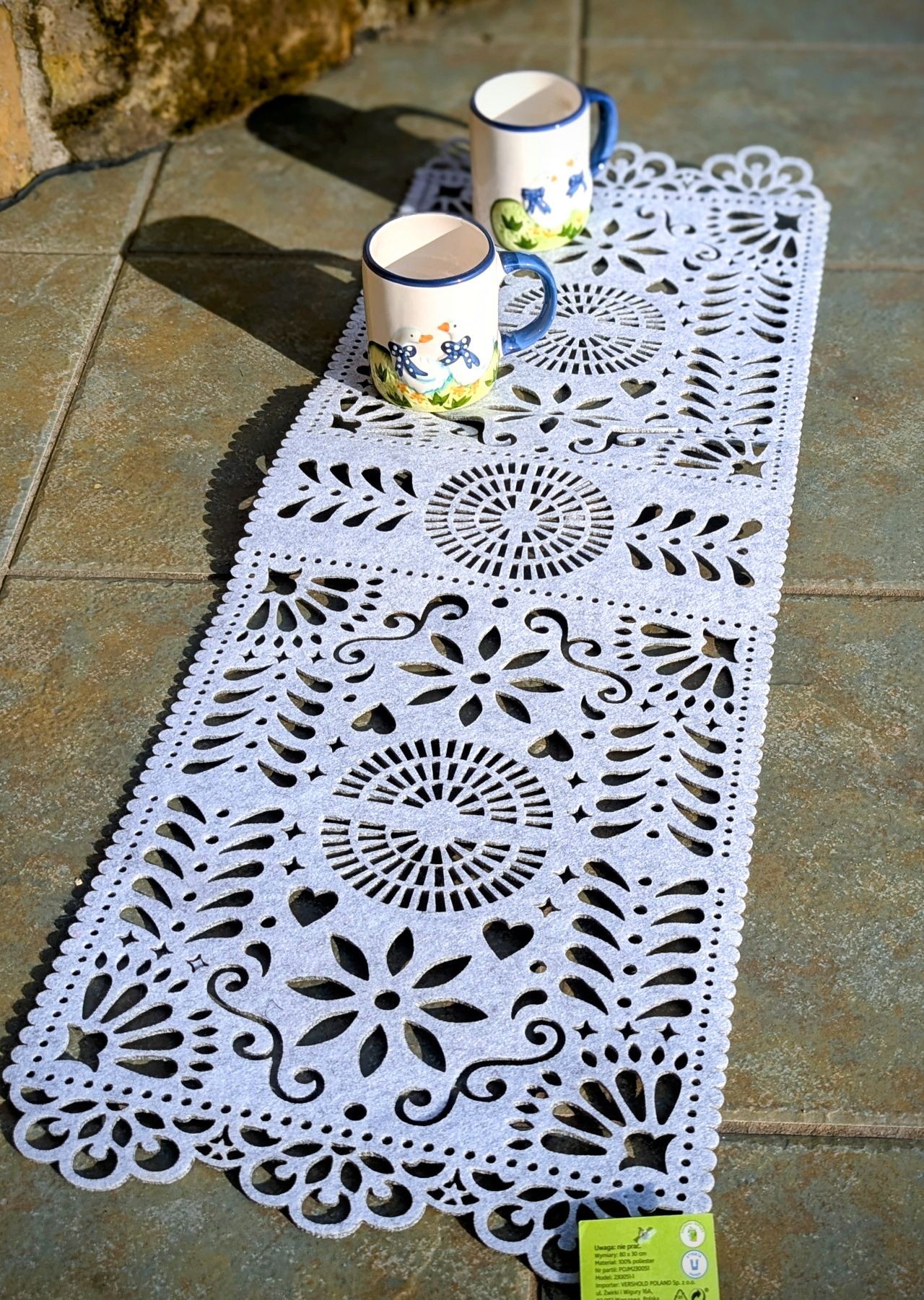 NOWE! Mega stylowy-  Bieżnik filcowy na stół, ławę 80x30cm - OKAZJA!!!
