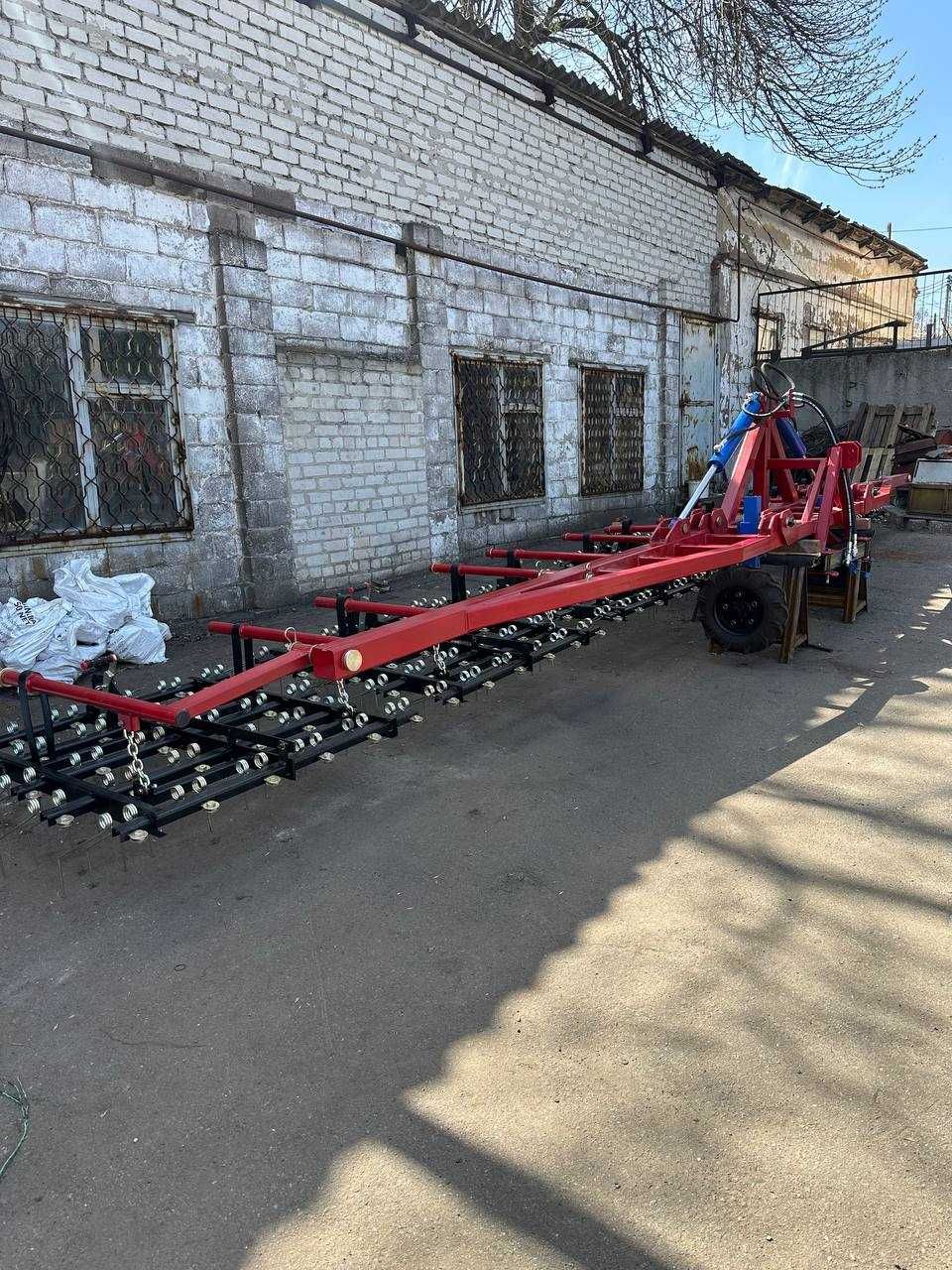 Борона пружинна навісна ЗБР-9 (гідравлічна), ширина захвату 9 м