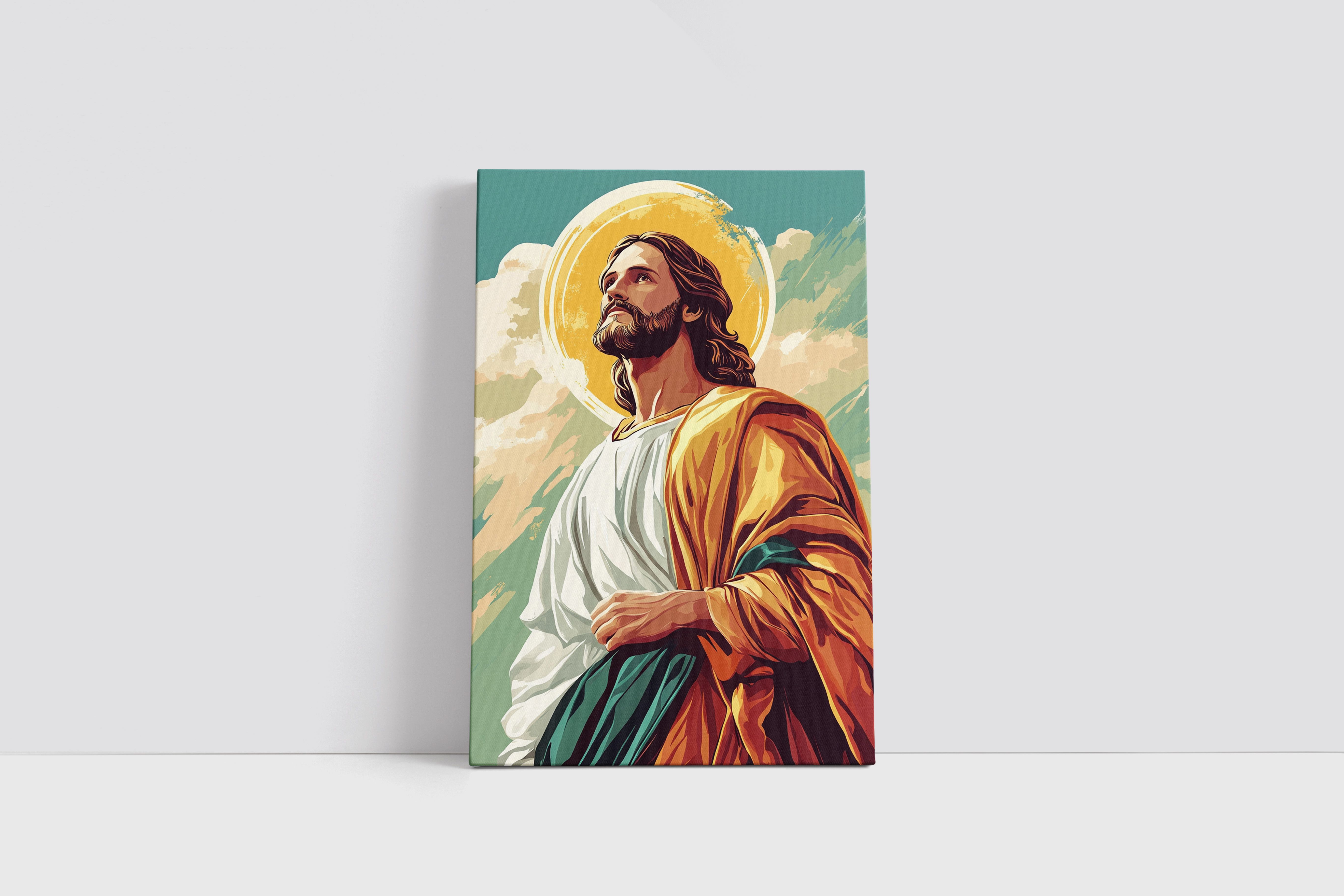 Obraz na płótnie Jezus Chrystus 70x100 prezent dla dzieci i młodzieży