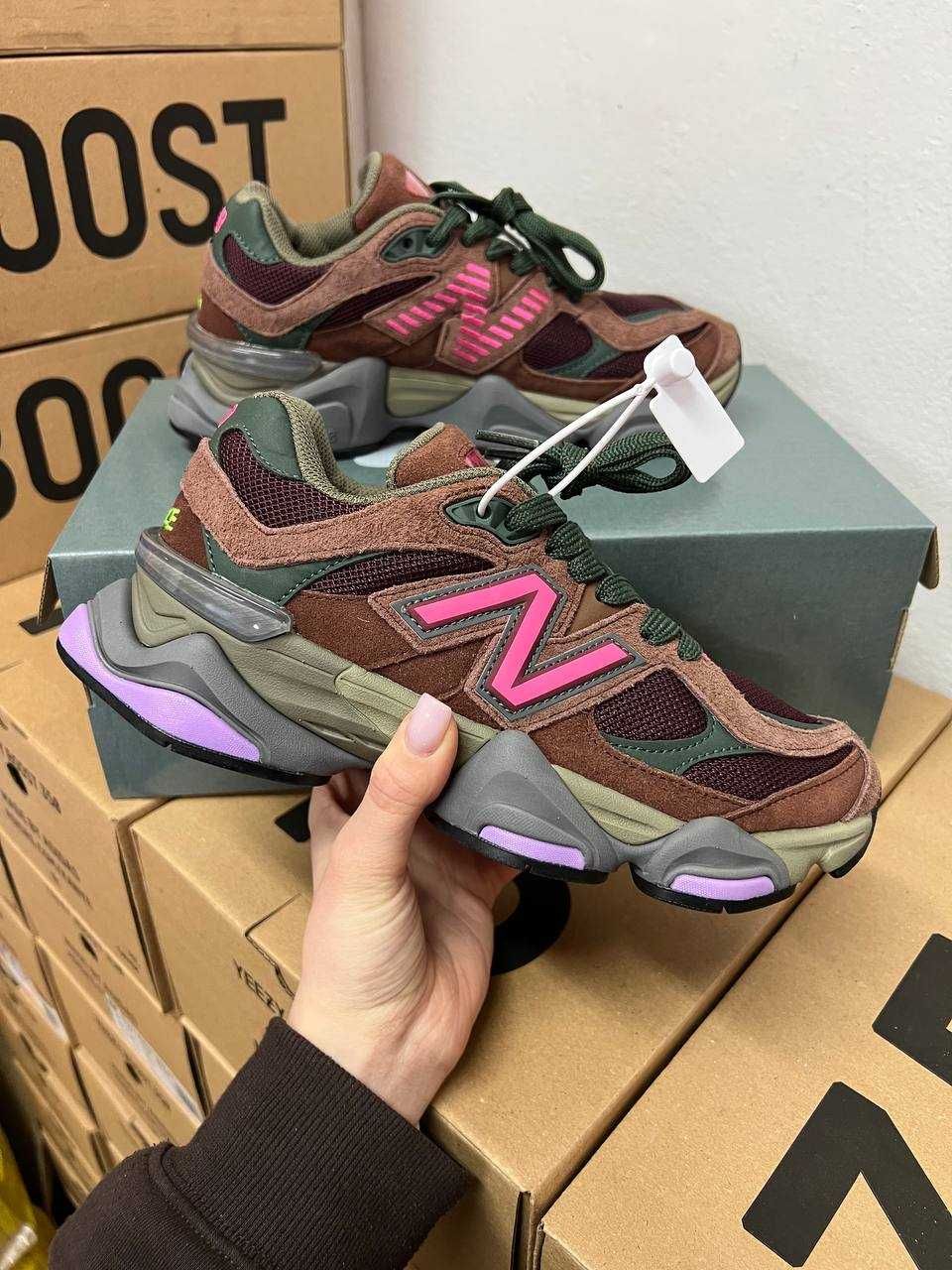 Кроссовки New Balance 9060 burgundy / Нью Беленс 9060 коричневые 38 39