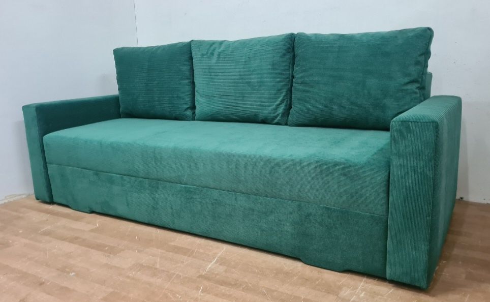 Nowa kanapa sprężyny automat sztruks welur plusz  sofa wersalka