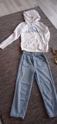 Spodnie Zara, bluza Levi's gratis, jeansy