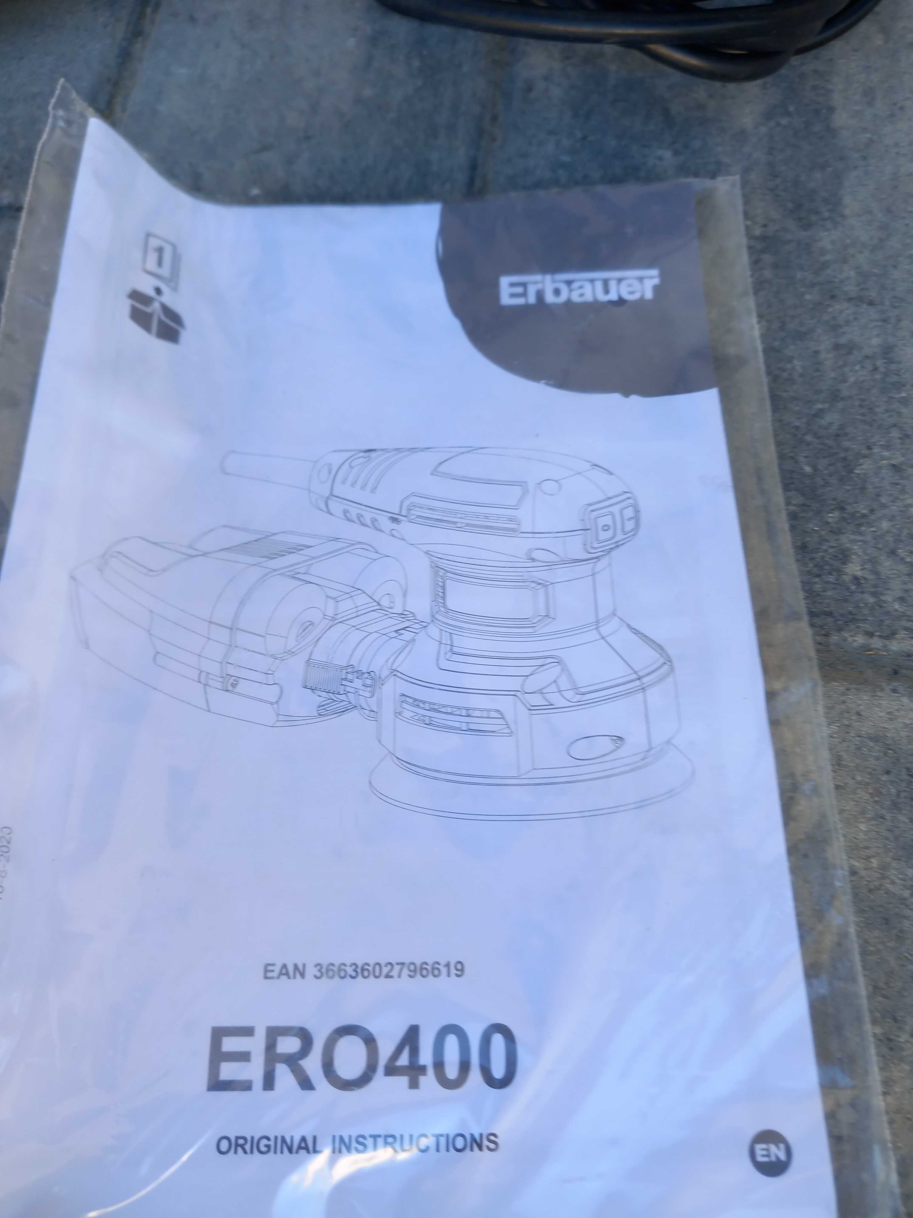 Szlifierka mimośrodowa Erbauer Ero400 jak nowa !!