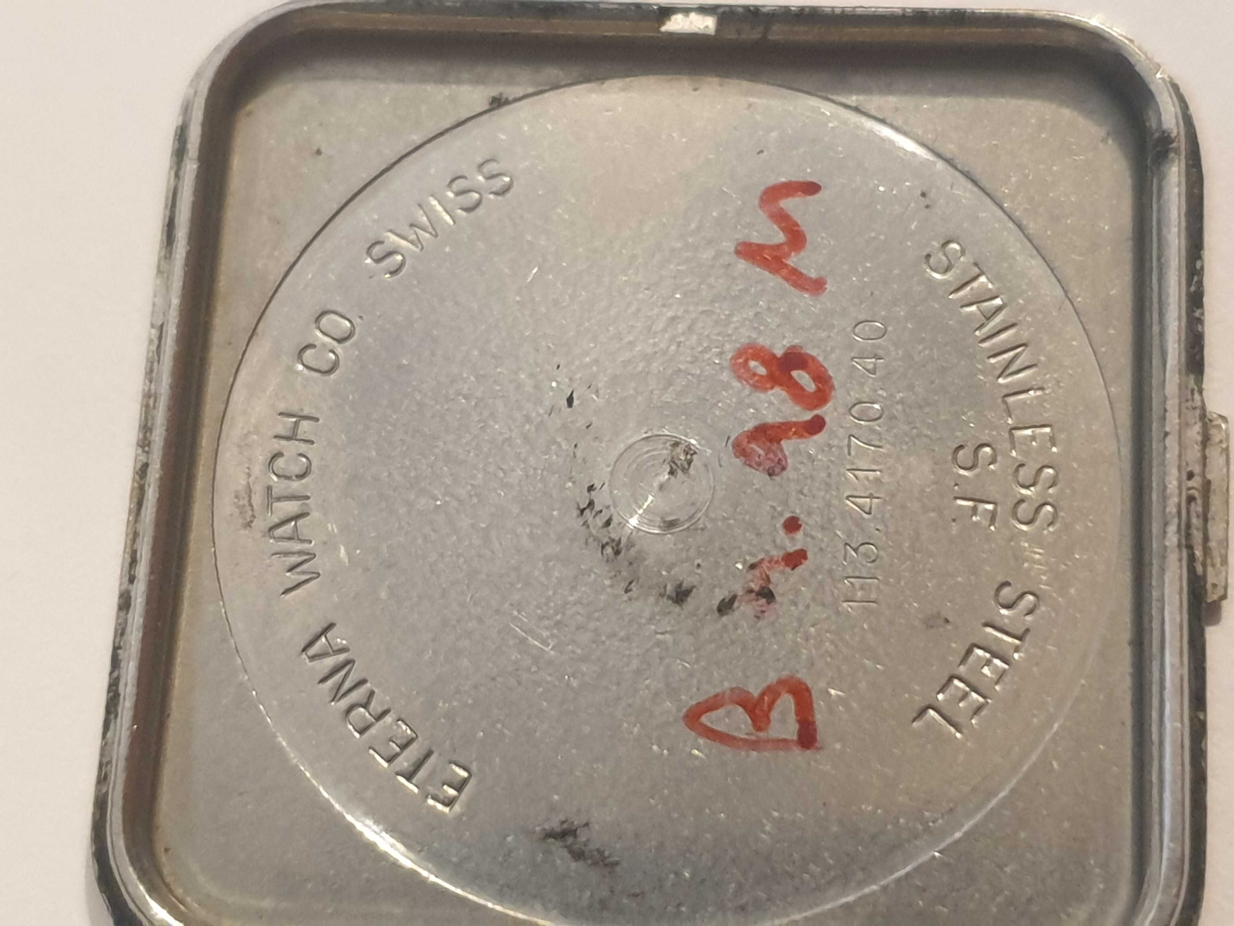 Vintage ETERNA Q meski zegarek kwarcowy na bransolecie swiss made