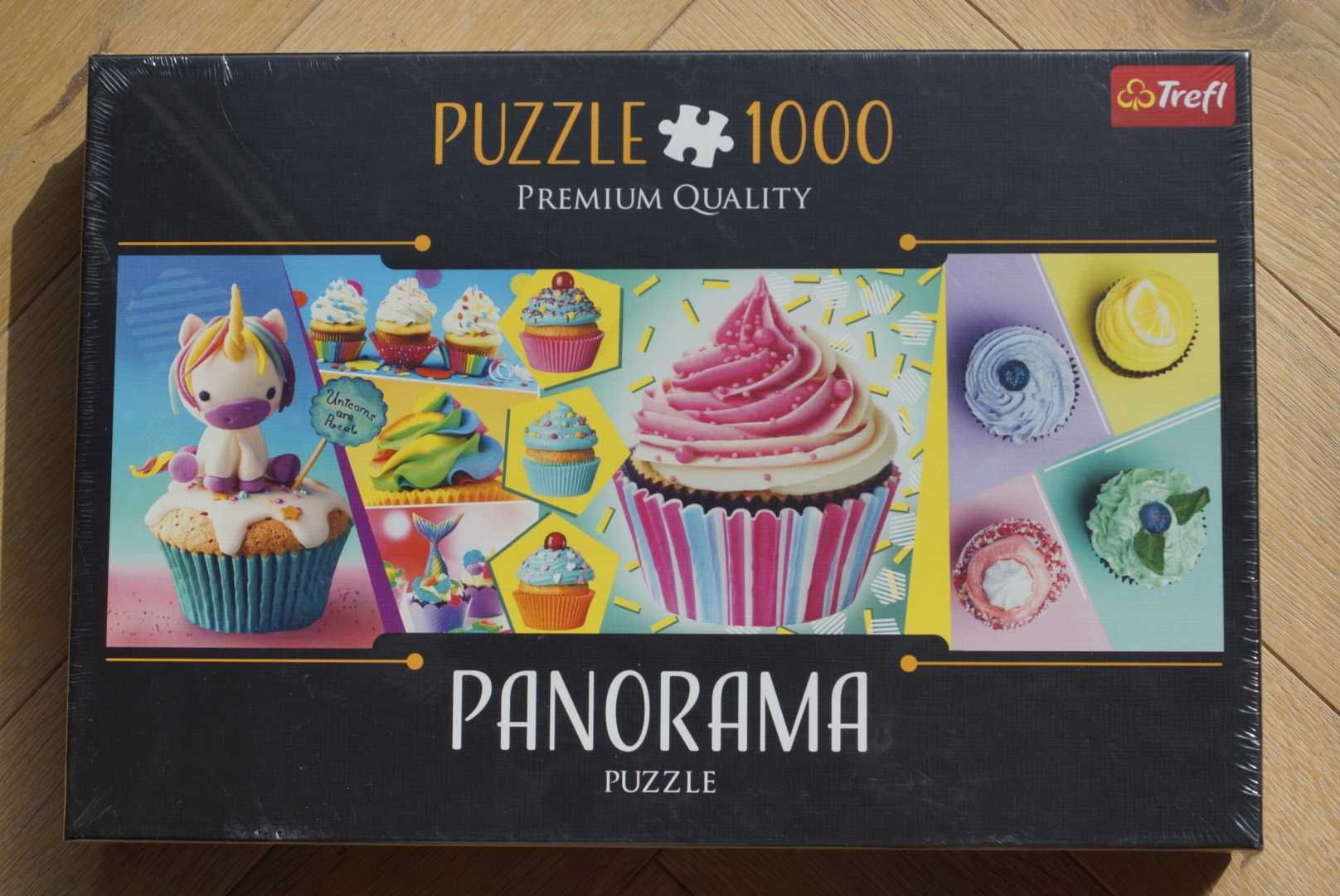 puzzle 1000 Trefl PANORAMA babeczki ciasteczka muffinki REF 10575