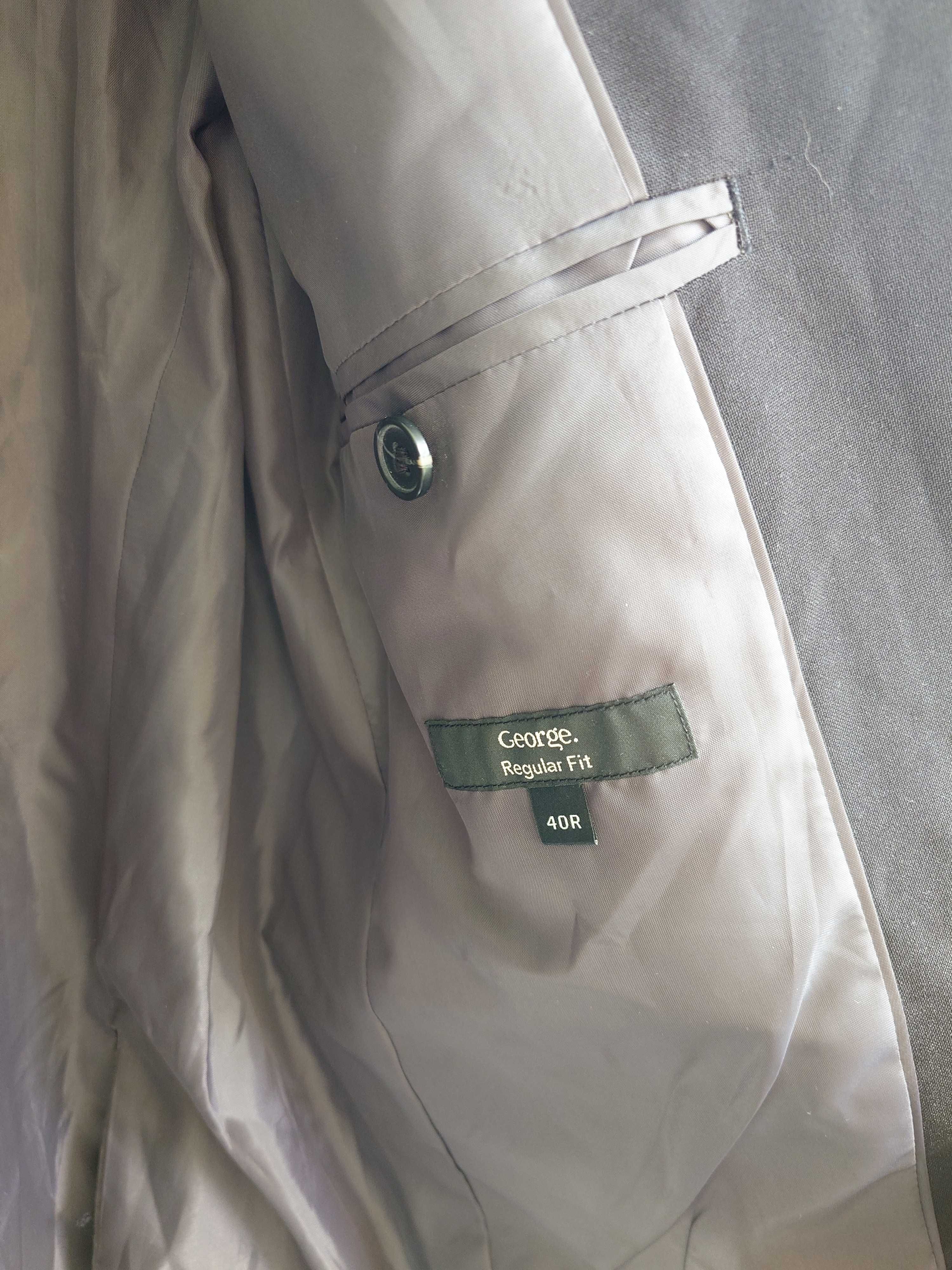 Męska czarna marynarka George – Regular Fit 40R