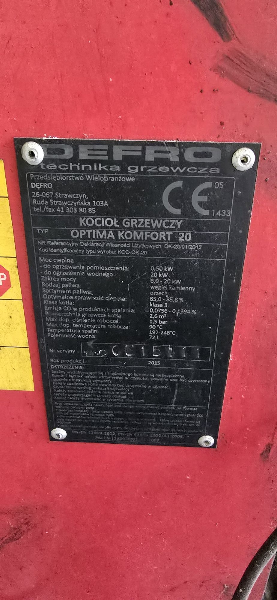 Piec defro używany