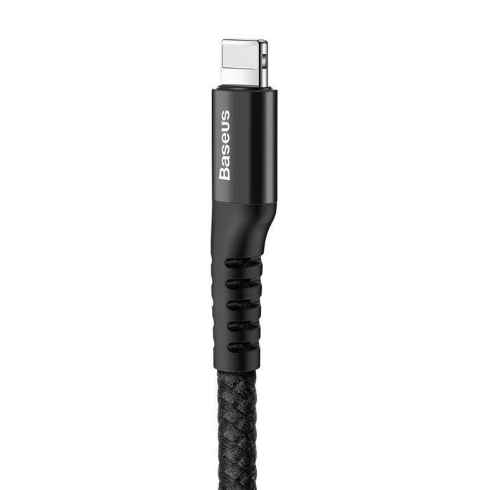 Kabel USB/Lightning Sprężynowy Baseus 1M 2A Czarny
