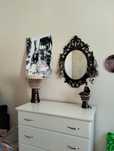 lustro czarne vintage retro gotyk