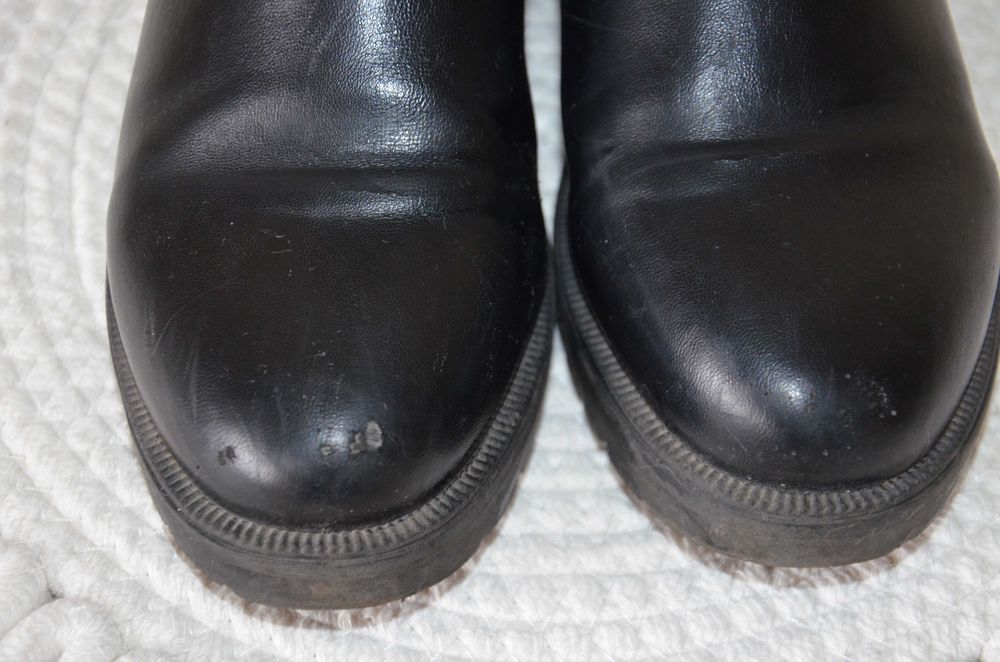 Czarne buty wysokie,botki ,sztyblety młodzieżowe rozmiar 35