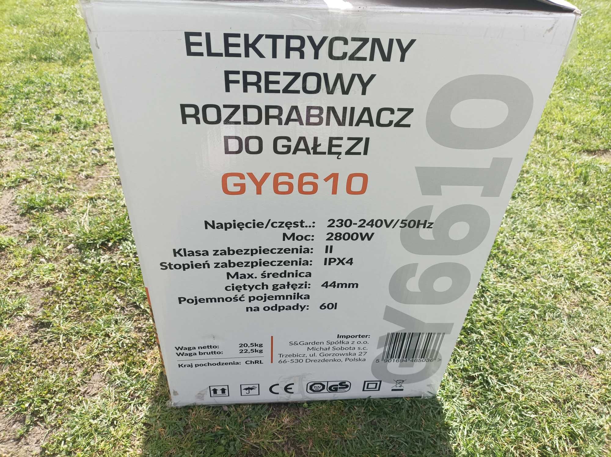 Rozdrabniacz do gałęzi GY6610 FREZOWY