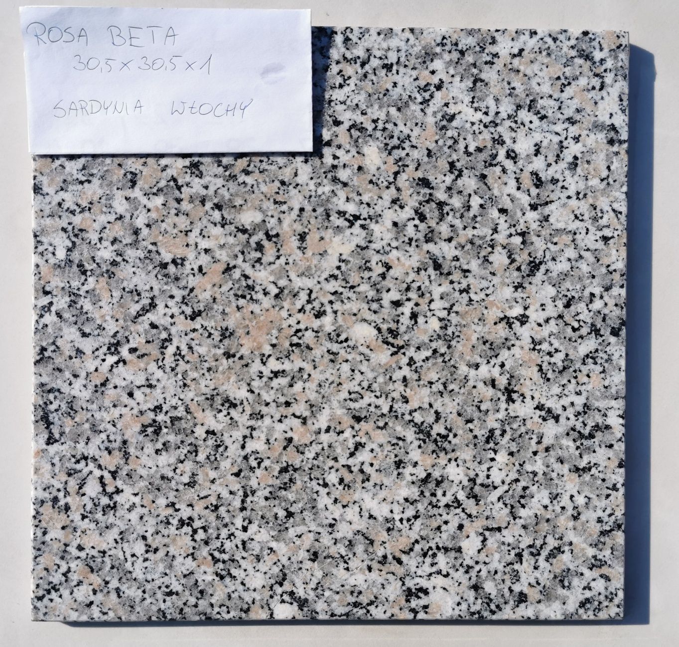 WŁOSKIE płytki granitowe Rosa Beta 30.5x30.5x1