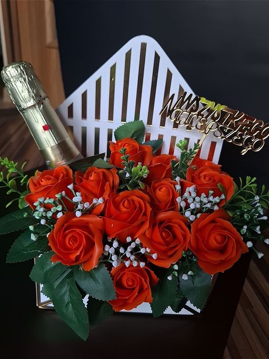 Podziękowania panieński ślub dzień nauczyciela flowerbox bukiety