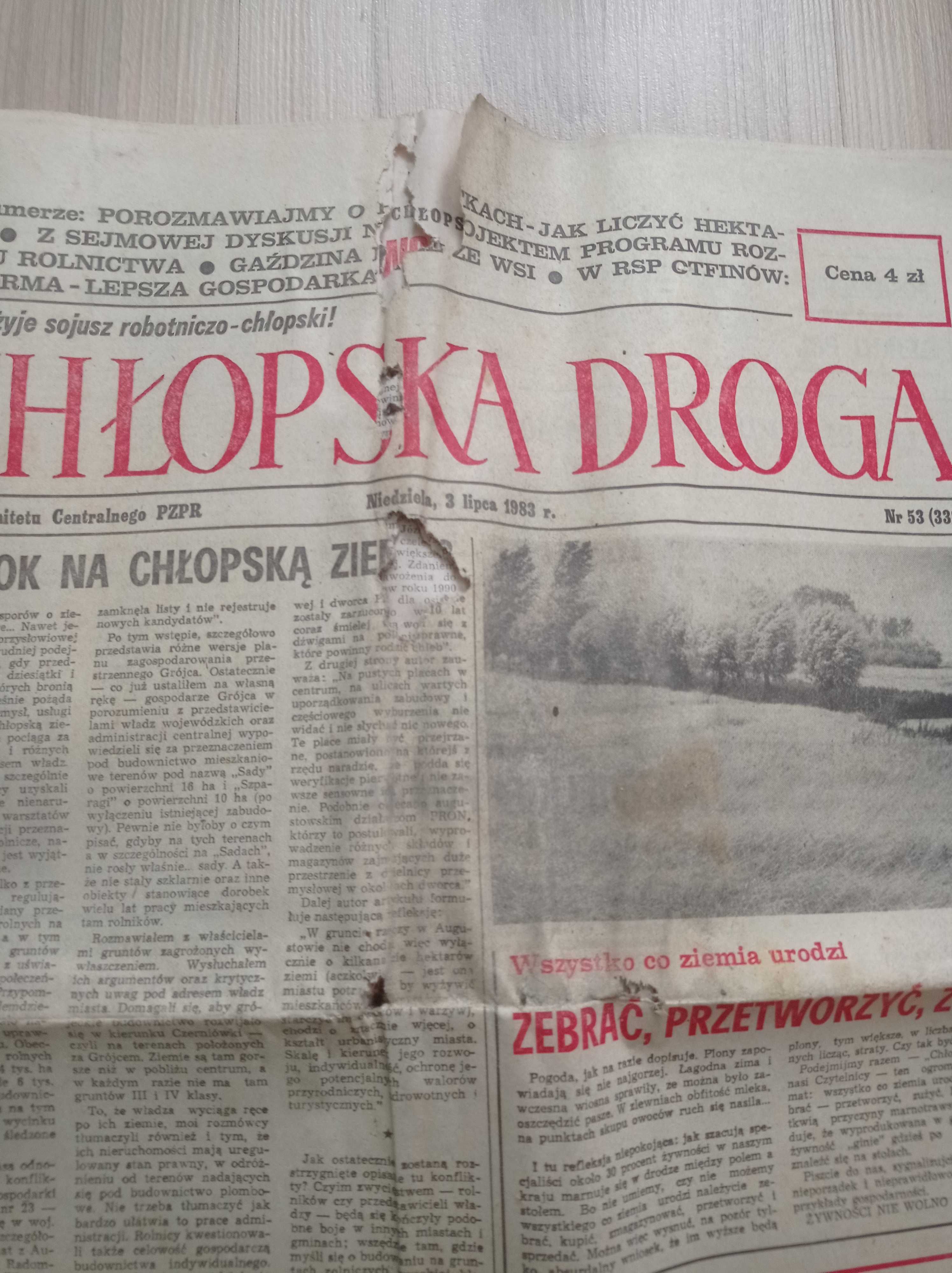 Chłopska Droga 1983, zestaw