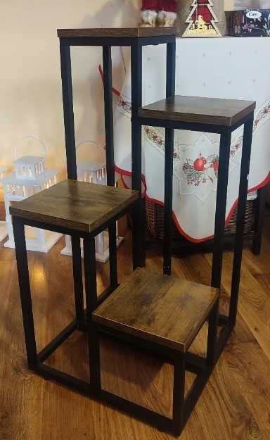 Duży kwietnik pojemny na kwiaty rośliny loft industrialny 68 cm